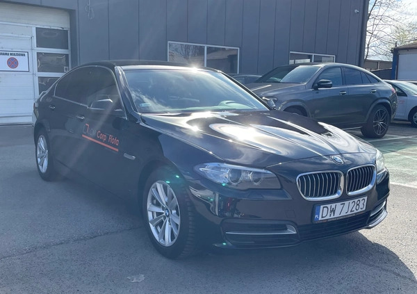 BMW Seria 5 cena 82700 przebieg: 161000, rok produkcji 2016 z Wrocław małe 742